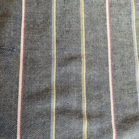 O'Neill Light Navy Striped Casual Short Sleeve Button Down Shirt, Size XL - Picture 7 of 8